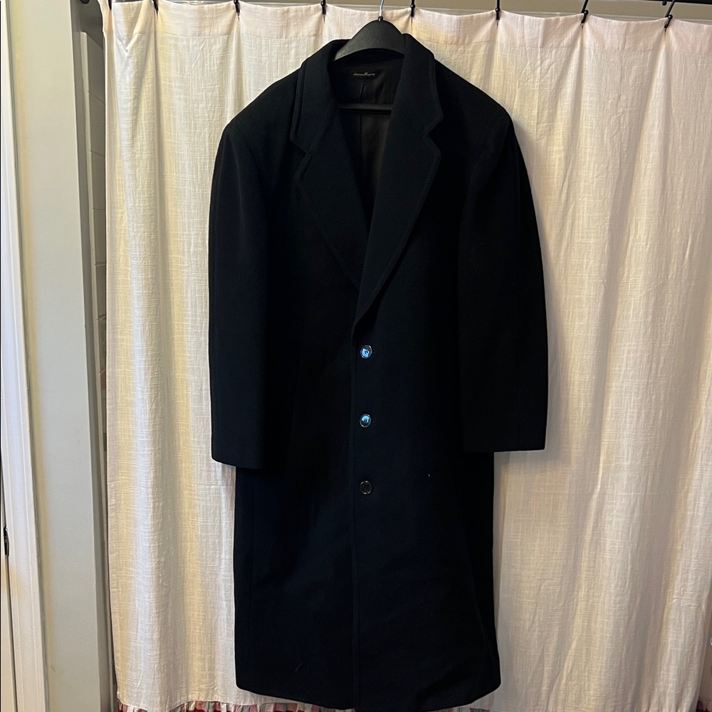 Stafford Classic Black Trench Coat
